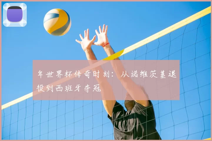 年世界杯传奇时刻：从诺维茨基退役到西班牙夺冠
