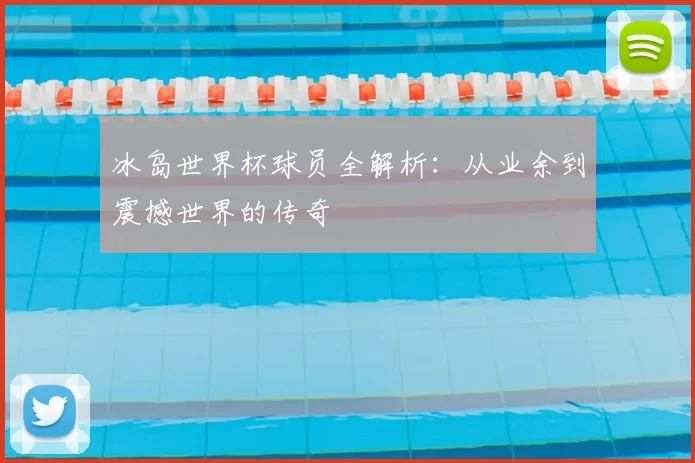 冰岛世界杯球员全解析:从业余到震撼世界的传奇
